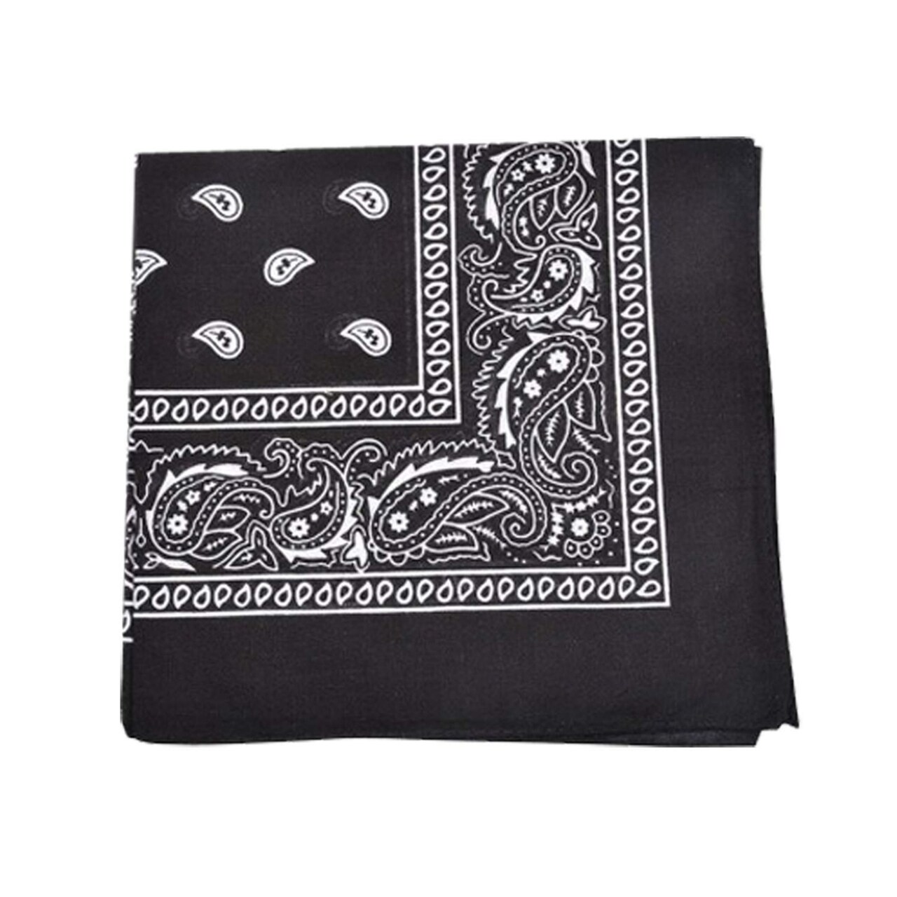 Mechaly Extra Large Polyester Paisley Bandana 27X27 Inches Multicolor Decor
